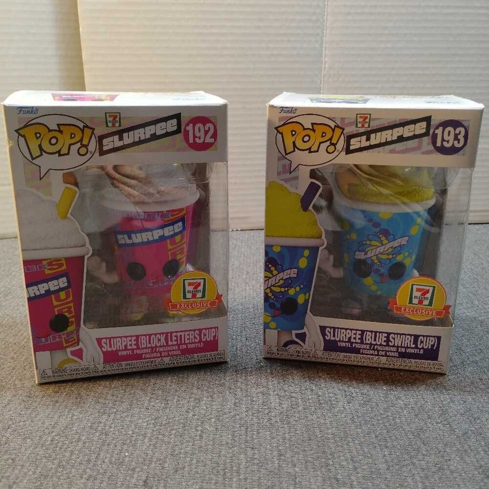 Funko Pop Slurpee Cups #192 #193 7-Eleven Exclusive Vinyl Figures Set New